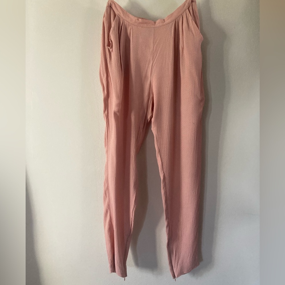 MANGO Dusty Pink Suit Pants